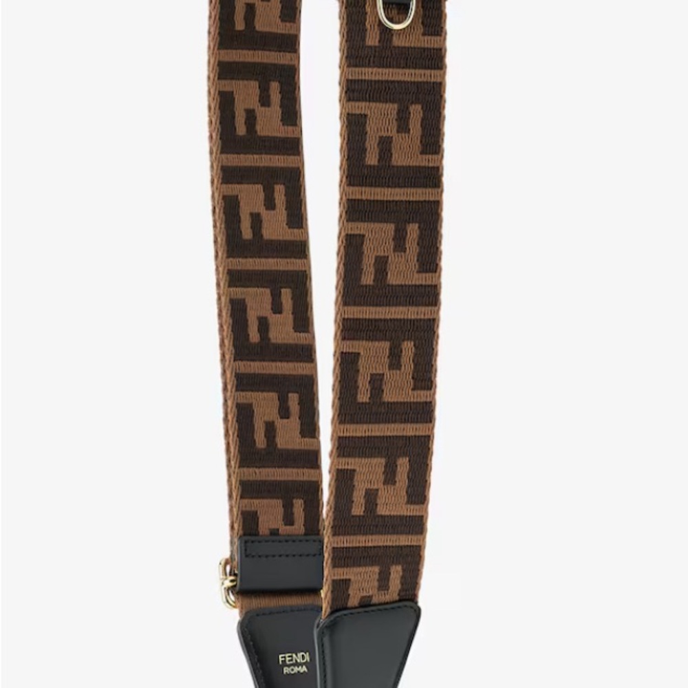 Fendi Brown Adjustable Shoulder Strap You